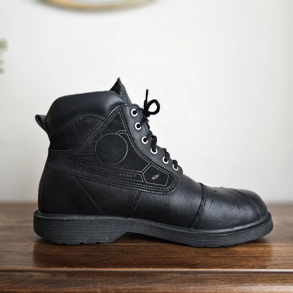 Joe Rocket Orbit Men’s Black Motorcycle Riding Protective Workwear Boots Size 13